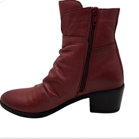 Bueno Colbie Burgundy Calfskin leather Handcrafted in Turkey boots NWB - Picture 7 of 8
